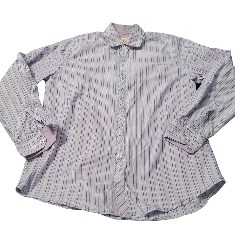 Michael Brandon Mens Button Down Multicolor Size Small Cotton Blend Long Sleeve